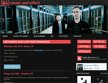 Tablet Screenshot of causeandeffect.com